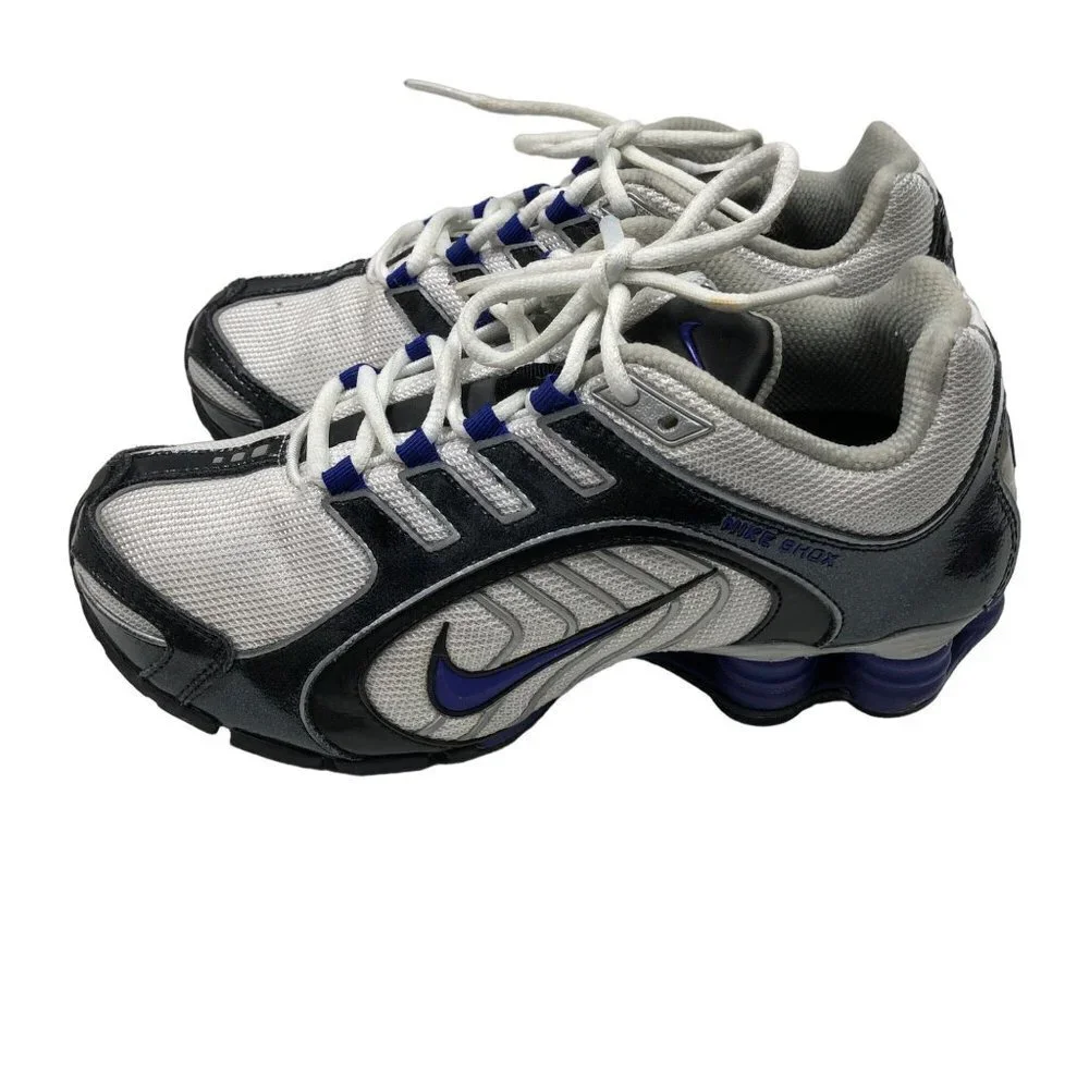 Nike Womens Shox Navina - 356918‎ 150 - White / Concord - Black - Size: 7
